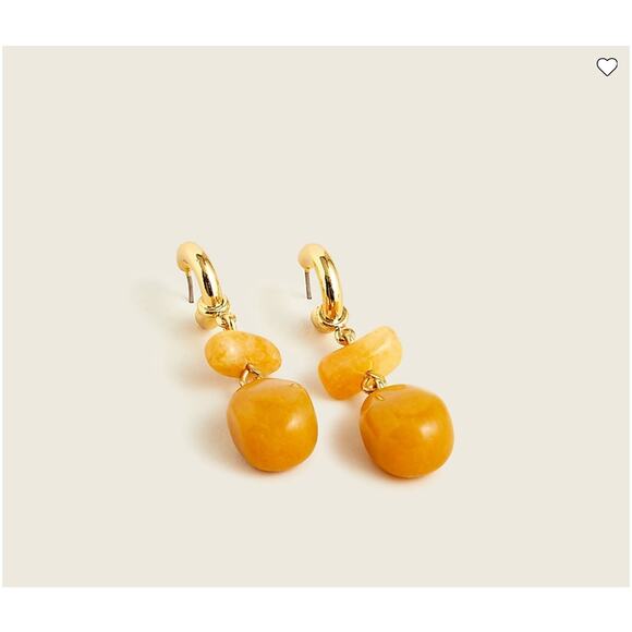 NWT J. Crew Vibrant Red Semiprecious Stone Drop Earrings - Sold Separately - Picture 8 of 10